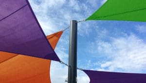 Turning a used sail into a durable tarp