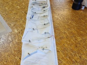 Genoa with hanks luff 11,7m