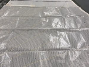 18m2 Radial geschnittener Ausleger mit horizontalen Latten