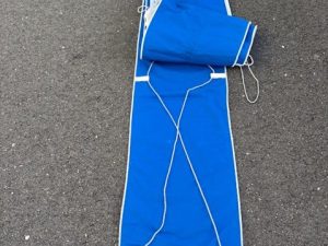 Couverture en fourrure bleue 9m